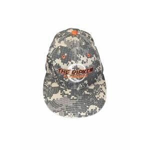 Mens Small Baseball Hat Camo Cap Cal Ripken Experience Flexible Flex Fit